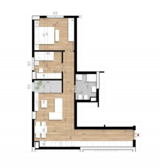 APARTAMENT 2+1 NE SHITJE TE FUSHA E AVIACIONIT &mdash; 3