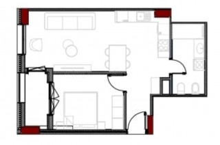 APARTAMENT 1+1 NE SHITJE NE XHAMLLIK &mdash; 3
