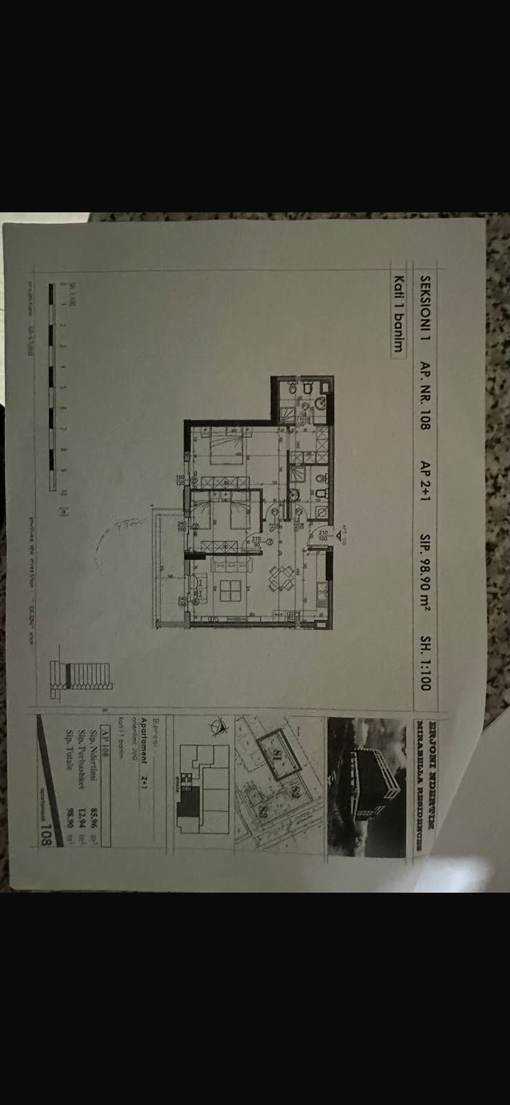 APARTAMENT 2+1 NE SHITJE TE OXHAKU