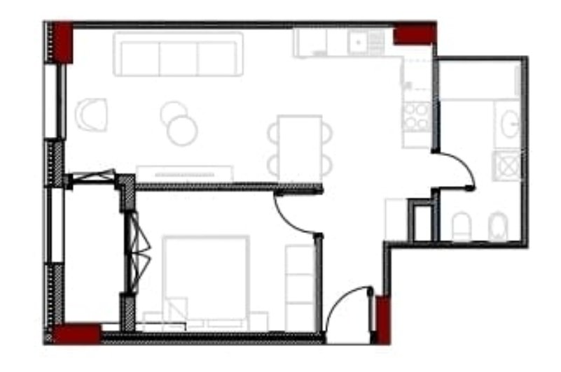 APARTAMENT 1+1 NE SHITJE NE XHAMLLIK