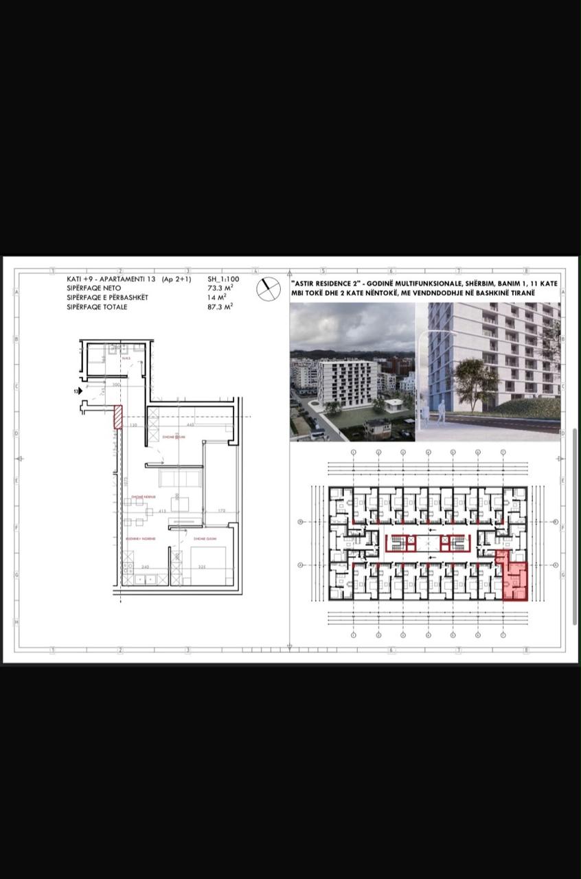 APARTAMENT 2+1 NE SHITJE NE ASTIR